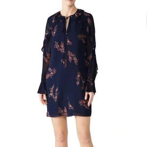 ** AS IS ** Derek Lam 10 Crosby Long Sleeve Navy Dress, size XS